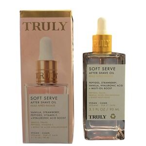 Truly Beauty Soft Serve After Shave Oil 3.1 Oz - Vanilla Strawberry -